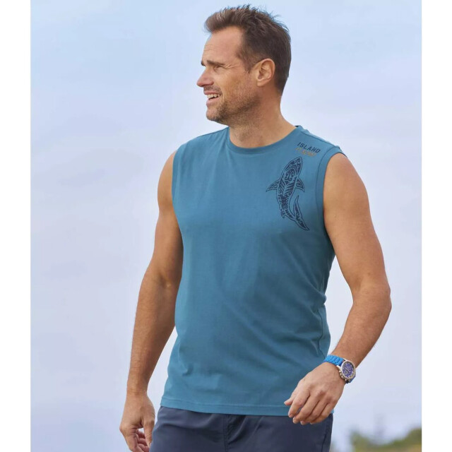 Atlas For Men Heren vest met opdruk (pack of 3) UTAF495_yellowbluenavyblue large