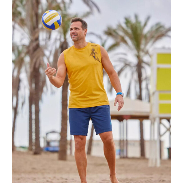 Atlas For Men Heren vest met opdruk (pack of 3) UTAF495_yellowbluenavyblue large