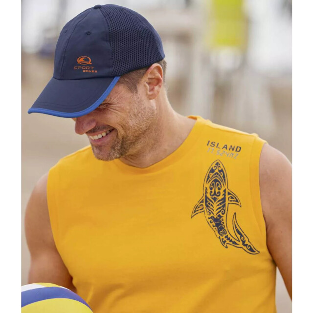 Atlas For Men Heren vest met opdruk (pack of 3) UTAF495_yellowbluenavyblue large