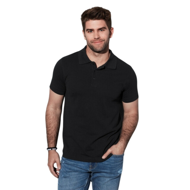 Stedman Stars Heren lux poloshirt UTFK2611_blackopal large