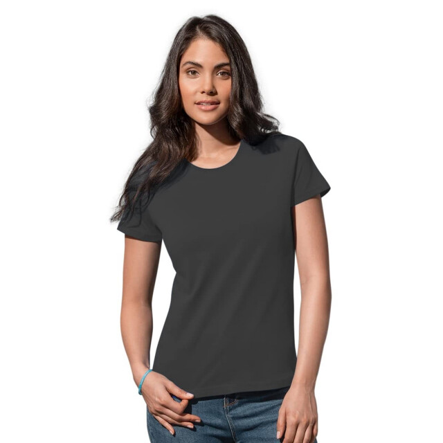 Stedman Stars Dames klassiek organic fitted t-shirt UTFK2630_blackopal large