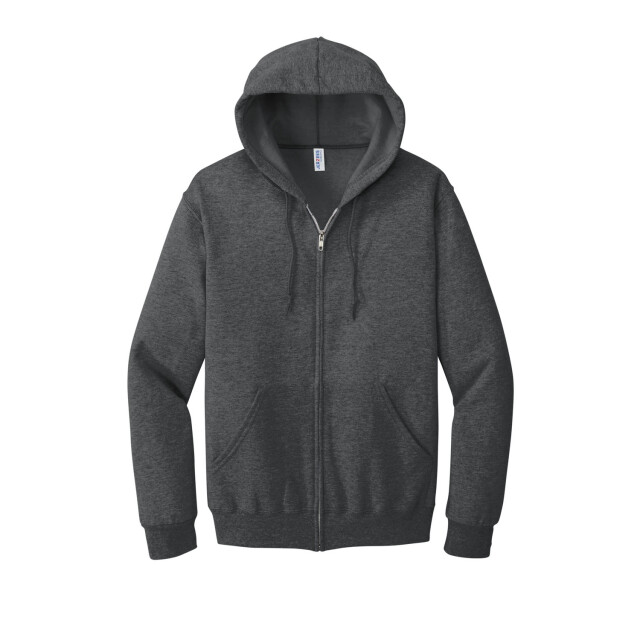 Jerzees Colours Heren nublend full zip hoodie UTFK2614_blackheather large