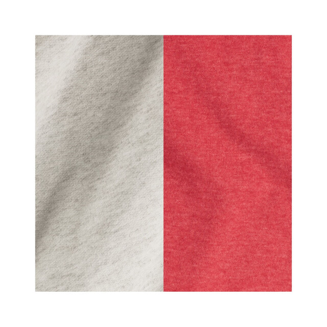 Jerzees Colours Heren colour block nublend hoodie UTFK2718_heatheroatmealfieryredheather large