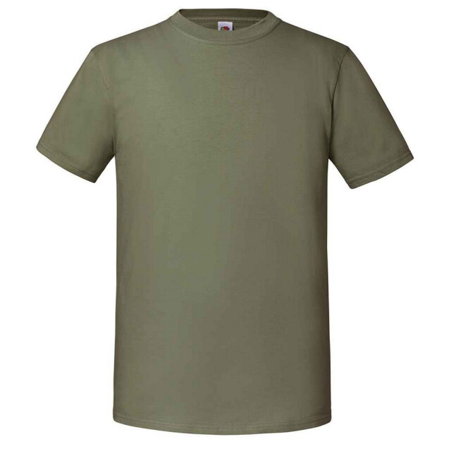 Fruit of the Loom Heren iconic 195 premium ringspun katoen t-shirt UTFK2657_classicolive large