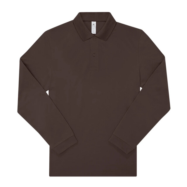 B and C Heren my polo 210 effen katoenen poloshirt UTFK2802_roastedcoffee large