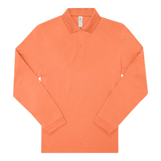 B and C Heren my polo 210 effen katoenen poloshirt UTFK2802_amalficoral large