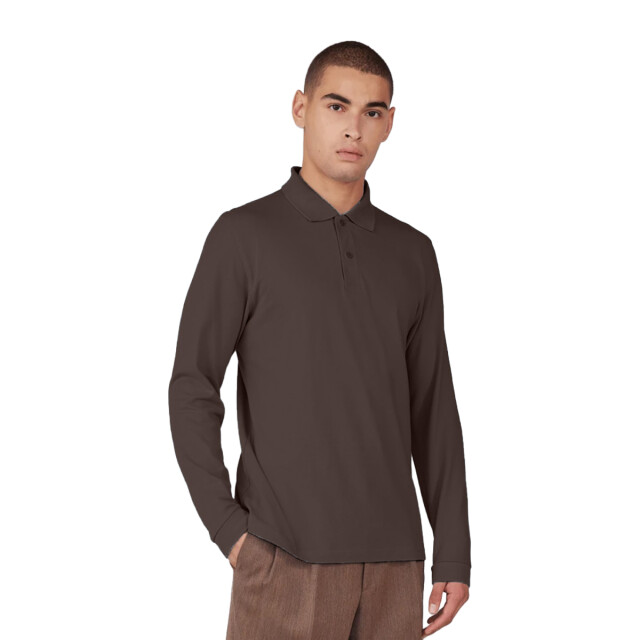 B and C Heren my polo 210 effen katoenen poloshirt UTFK2802_roastedcoffee large