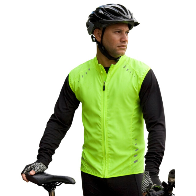 Spiro Impact Unisex bikewear crosslite gilet voor volwassenen UTFK2740_neonlime large