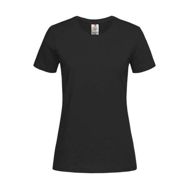 Stedman Stars Dames klassiek organic fitted t-shirt UTFK2630_blackopal large