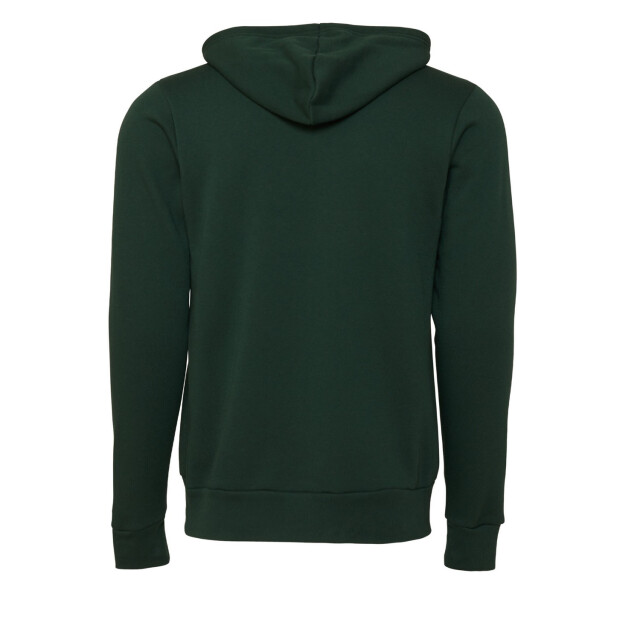 Bella + Canvas Unisex volwassen polycotton full zip hoodie UTFK2749_forest large
