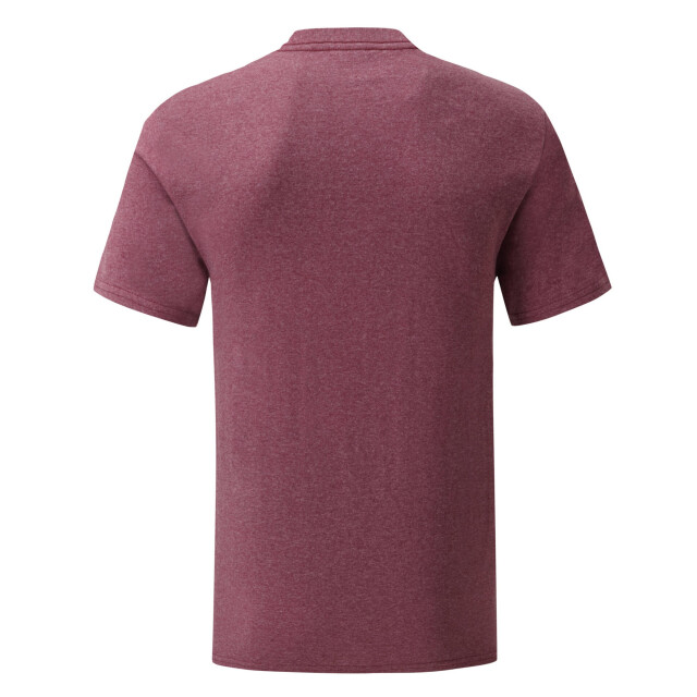 Fruit of the Loom Unisex adult iconic heather t-shirt UTLT1796_heatherburgundy large