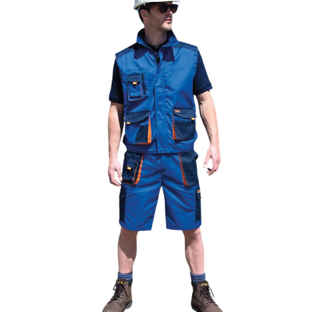 Result Unisex lite cargo shorts voor volwassenen UTFK2929_royalbluenavyorange large