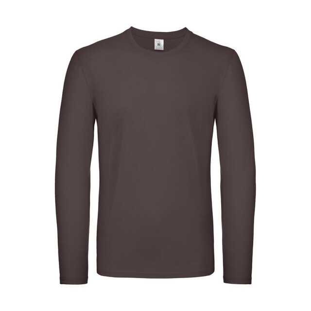 B and C Heren #e150 t-shirt met lange mouwen UTFK2966_bearbrown large