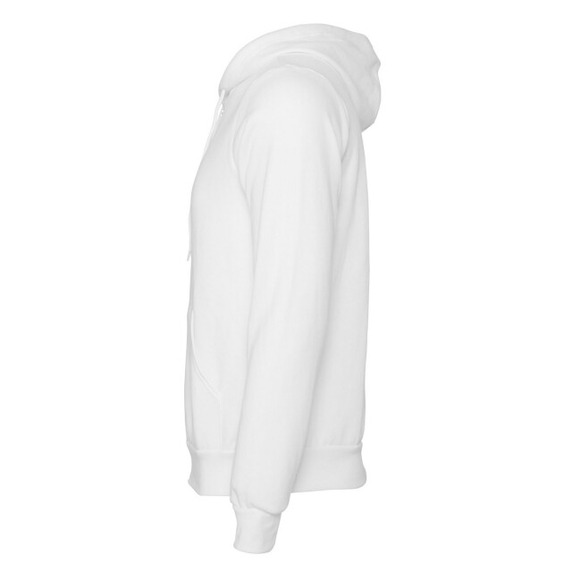 Bella + Canvas Unisex volwassen polycotton fleece slim full zip hoodie UTFK2989_dtgwhite large