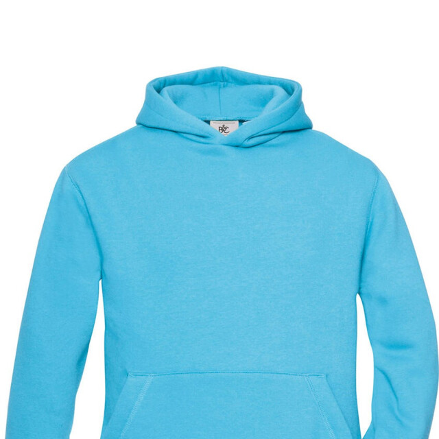 B and C Effen hoodie kinderen/kinderen UTFK2553_veryturquoise large