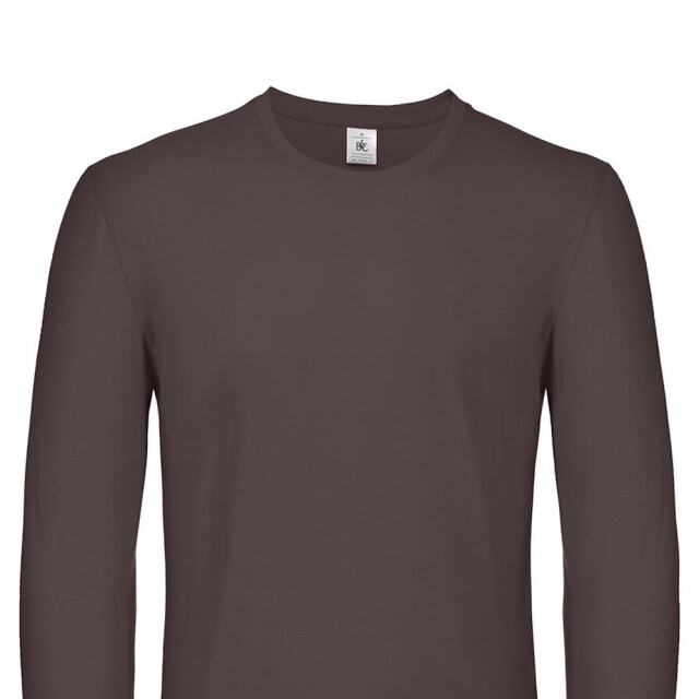 B and C Heren #e150 t-shirt met lange mouwen UTFK2966_bearbrown large