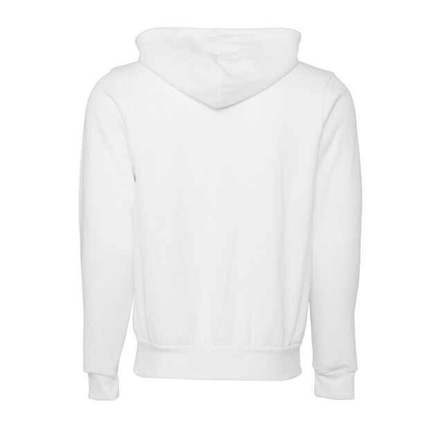 Bella + Canvas Unisex volwassen polycotton fleece slim full zip hoodie UTFK2989_dtgwhite large