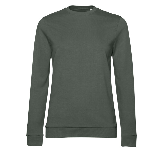 B and C Dames frans terry sweatshirt met inzetstuk UTFK2404_millennialkhaki large