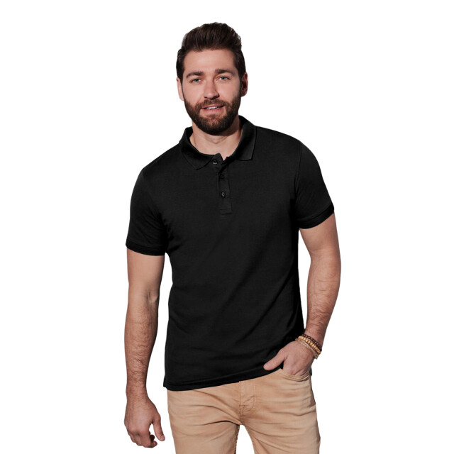 Stedman Stars Heren clive poloshirt UTFK2414_blackopal large