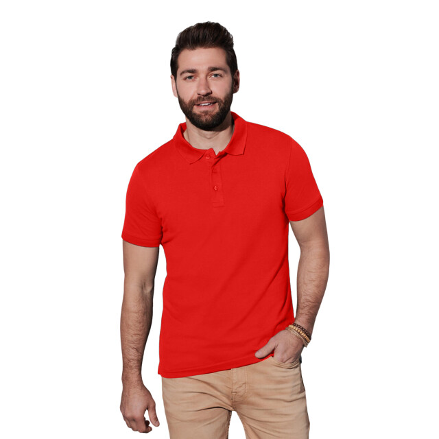 Stedman Stars Heren clive poloshirt UTFK2414_scarletred large