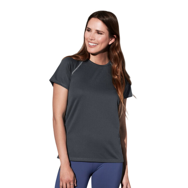 Stedman Stars Dames active 140 team raglan t-shirt UTFK2336_blackopal large