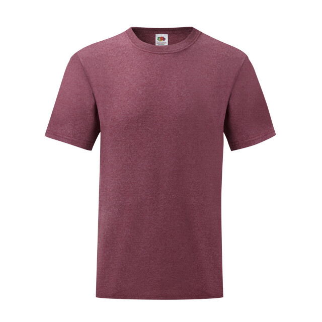 Fruit of the Loom Heren valueweight t-shirt UTFK2459_heatherburgundy large