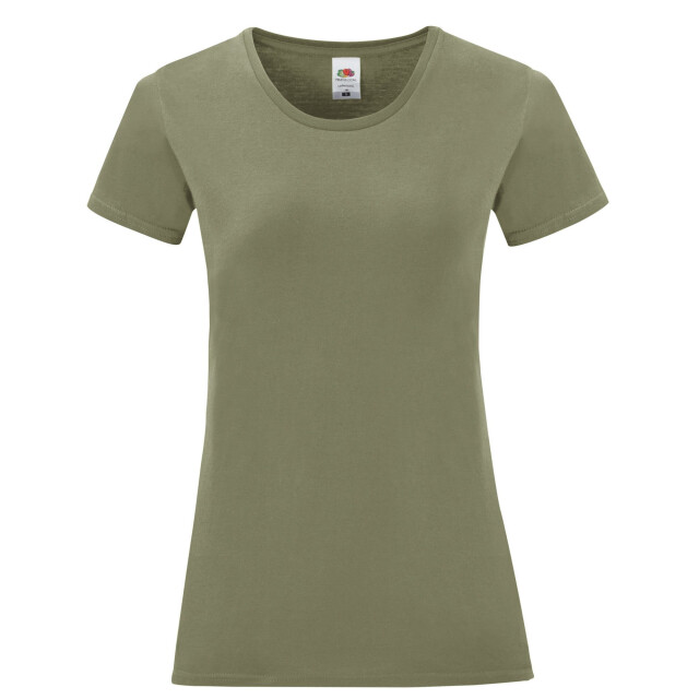 Fruit of the Loom Dames iconisch 150 t-shirt UTFK2487_classicolive large
