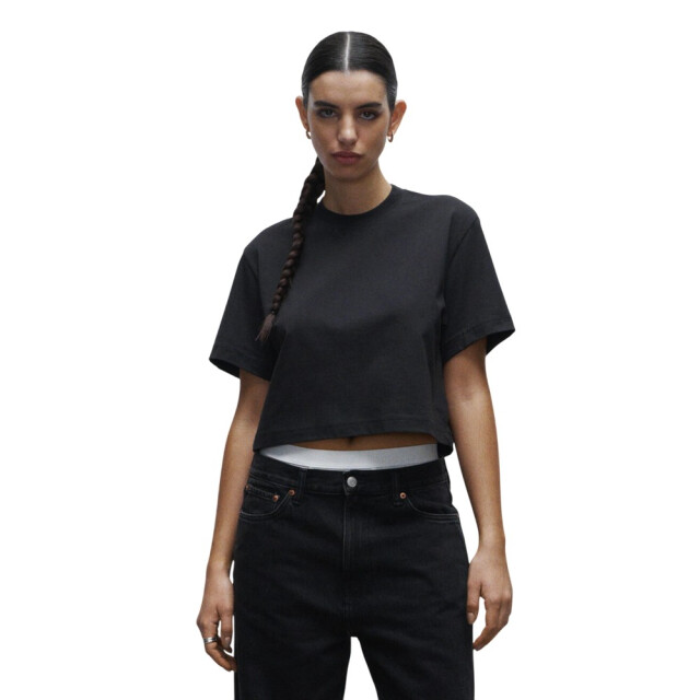 True Blanks Dames effen gewaad top UTFK2564_offblack large