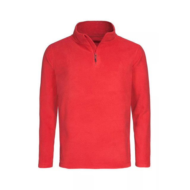 Stedman Stars Heren half rits fleece jas UTFK2523_scarletred large