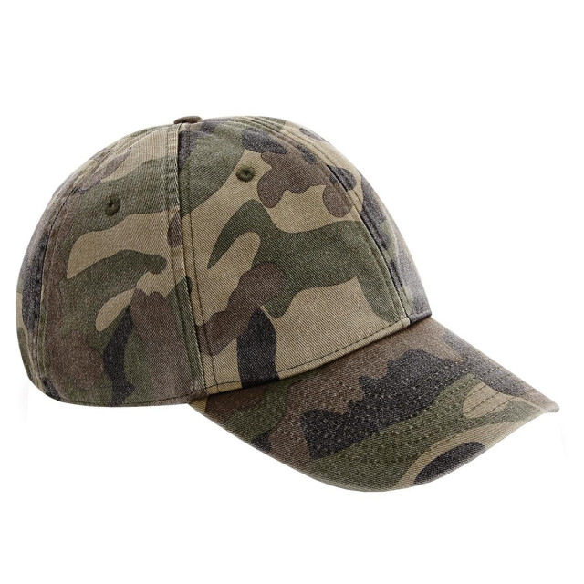 Beechfield Unisex laag profiel vintage denim-look cap UTFK253_vintagejunglecamo large