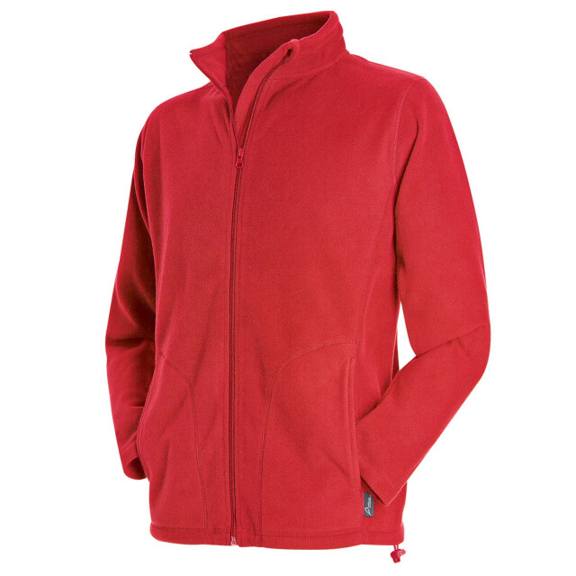 Stedman Stars Fleecejack heren regular UTFK2302_scarletred large