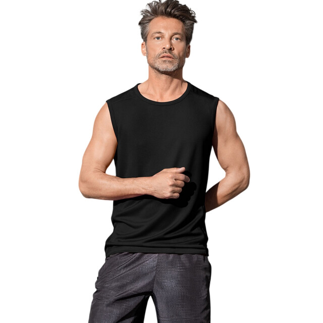 Stedman Stars Heren active 140 mouwloze tank top UTFK2340_blackopal large