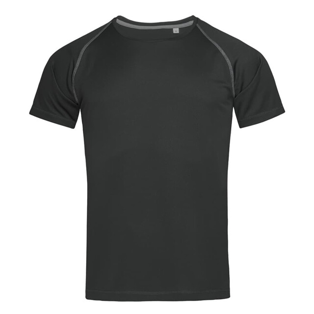 Stedman Stars Heren active 140 team raglan t-shirt UTFK2373_blackopal large