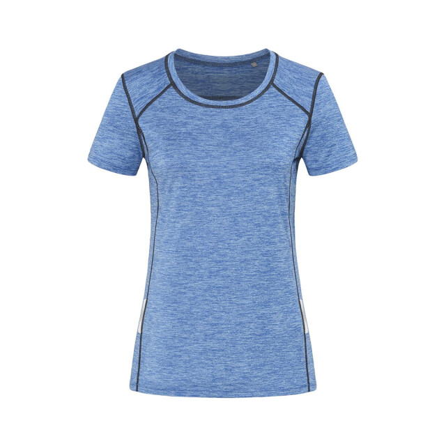 Stedman Stars Dames sport gerecycled reflecterend t-shirt UTFK2472_heatherblue large