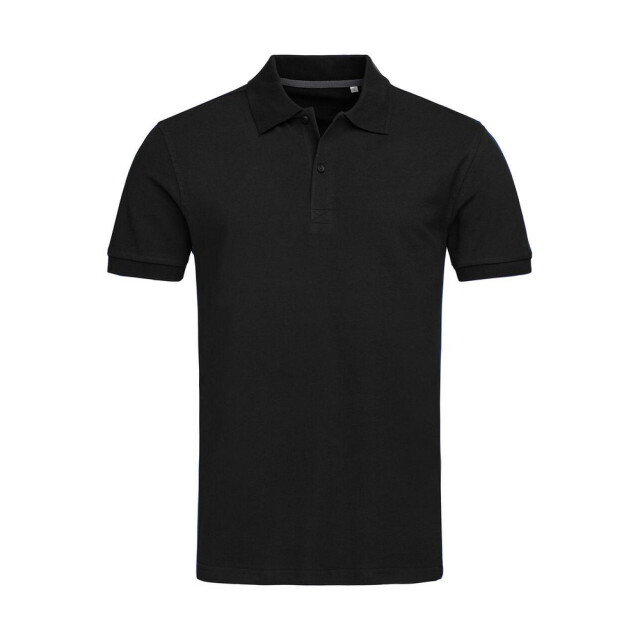 Stedman Stars Heren henry poloshirt UTFK2289_blackopal large