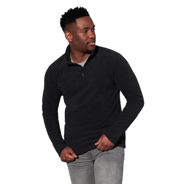 Stedman Stars Heren half rits fleece jas UTFK2523_blackopal large
