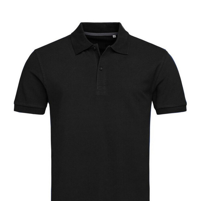 Stedman Stars Heren henry poloshirt UTFK2289_blackopal large