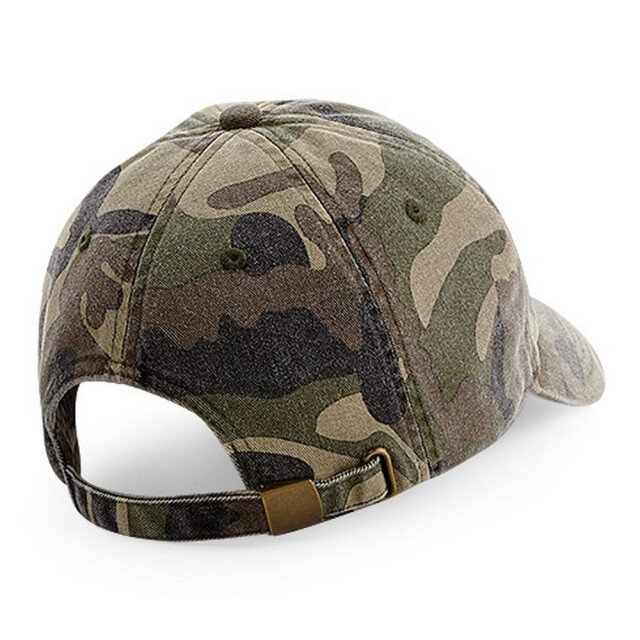 Beechfield Unisex laag profiel vintage denim-look cap UTFK253_vintagejunglecamo large