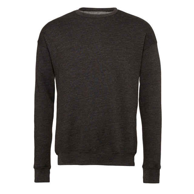 Bella + Canvas Unisex volwassen drop shoulder fleece top UTFK2143_darkgreyheather large