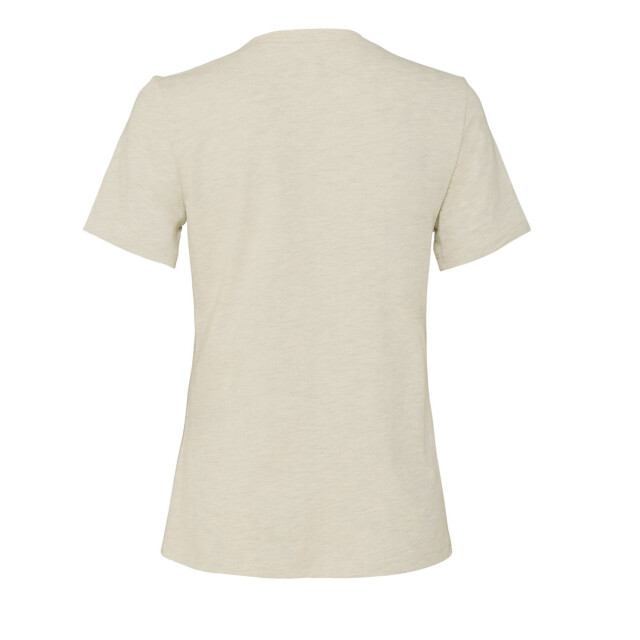 Bella + Canvas Dames cvc jersey relaxed fit t-shirt met korte mouwen UTFK2122_heathernatural large