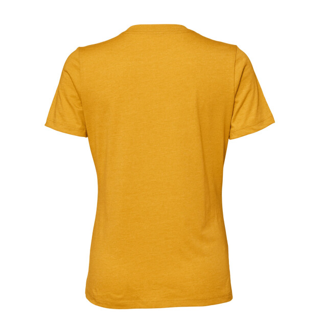 Bella + Canvas Dames cvc jersey relaxed fit t-shirt met korte mouwen UTFK2122_heathermustard large