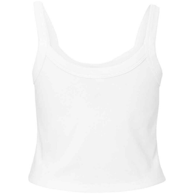 Bella + Canvas Dames micro-rib spaghetti strap tanktop UTFK2144_solidwhiteblend large