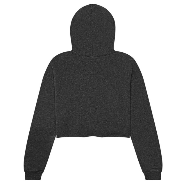 Bella + Canvas Dames fleece crop hoodie UTFK1989_darkgreyheather large