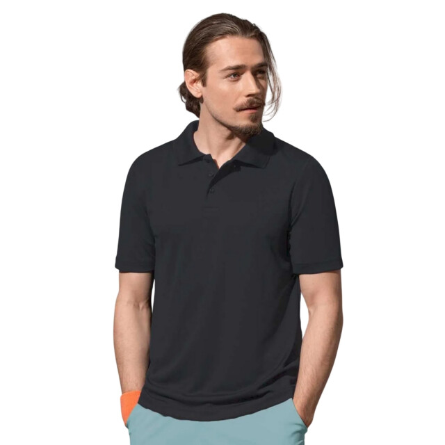 Stedman Stars Heren actief 140 poloshirt UTFK1998_blackopal large