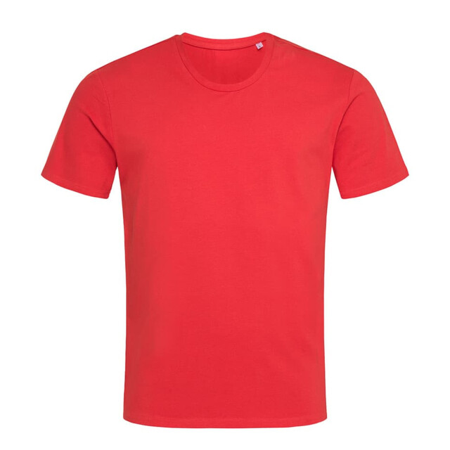 Stedman Stars Heren clive crew neck relaxed fit t-shirt UTFK2022_scarletred large