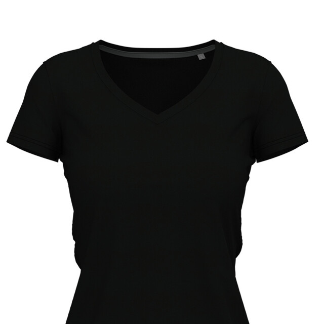 Stedman Stars Dames claire v hals t-shirt UTFK2098_blackopal large