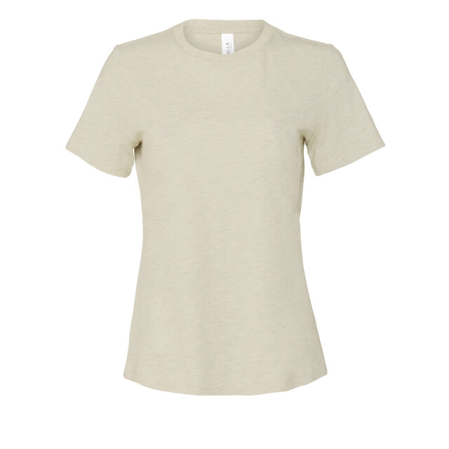 Bella + Canvas Dames cvc jersey relaxed fit t-shirt met korte mouwen UTFK2122_heathernatural large