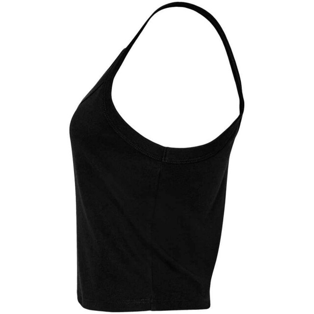Bella + Canvas Dames micro-rib spaghetti strap tanktop UTFK2144_solidblackblend large