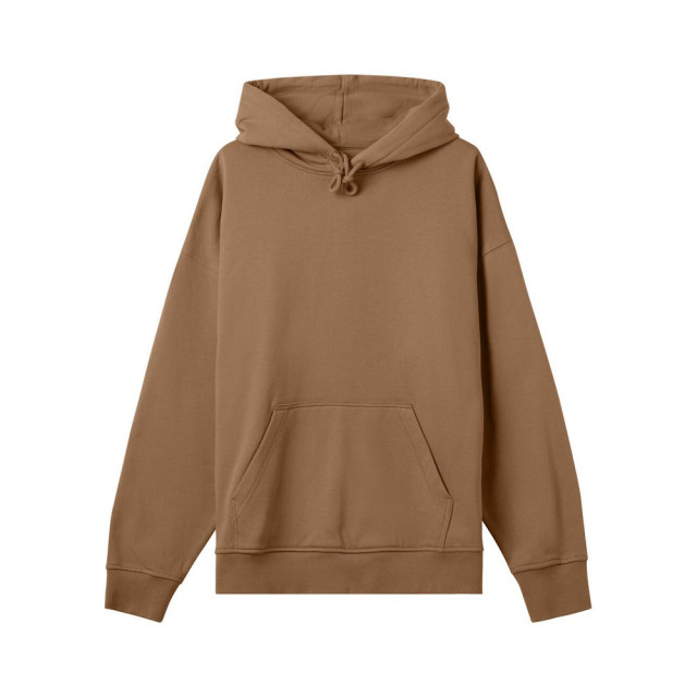 True Blanks Effen boxy hoodie heren UTFK1979_toffeebrown large