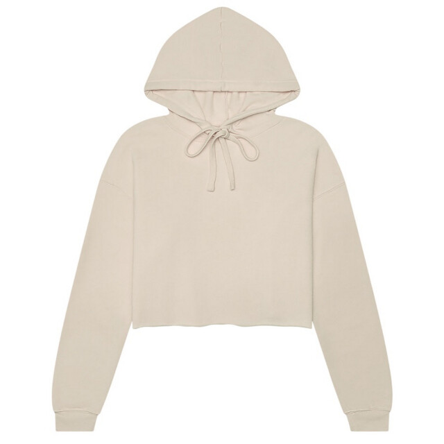 Bella + Canvas Dames fleece crop hoodie UTFK1989_heatherdust large